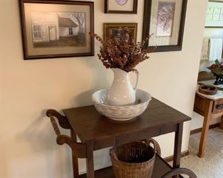 Vintage Wooden Tea Car