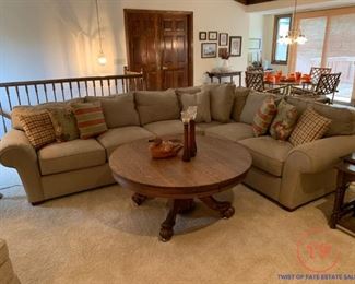 Sectional Mico Suede Couch by BAUHAUS