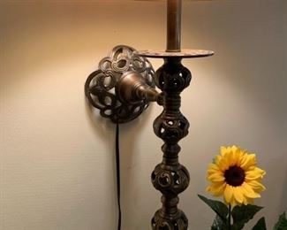 Indian Brass Wall Hanging Lamp