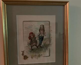 Framed Large Victorian Trading Cards