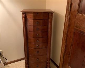 Wood Jewelry Armoire