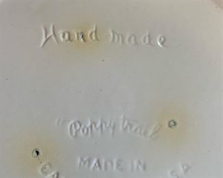 Vintage POPPY TRAIL Frog on Branch Serving Dish 