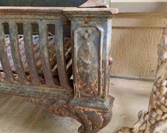 Victorian 1890's Cast Iron Fireplace Insert by Adams Co Audubon Iowa