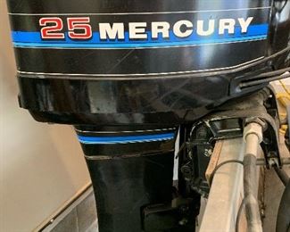 1983 15' Bass TrackerI Bass Boat with Mercury 25HP Outboard Motor and 18' Trailer