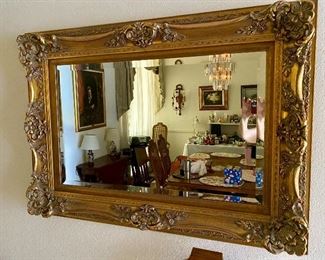 Beautiful ornate mirror vintage J A Olson