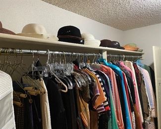 Hats and lots of clothes