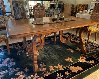 Drexel Heritage table 72 inches plus two 22inch leaves.  It is gorgeous and can be purchased without chairs for 465.00
