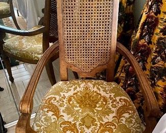 Drexel Heritage 6 chairs with cane backs, needs new seat covers. 6 chairs $240.00