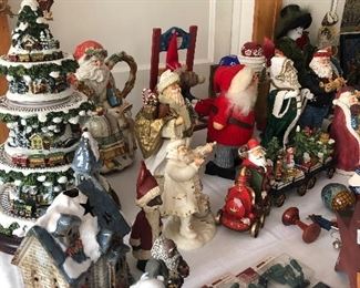 Christmas music player, ceramics, figurines and more