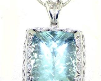 AQUAMARINE NECKLACE AND 100 OTHER JEWELRY ITEMS