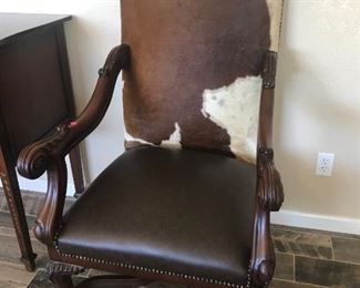 COWHIDE CHAIRS (2)