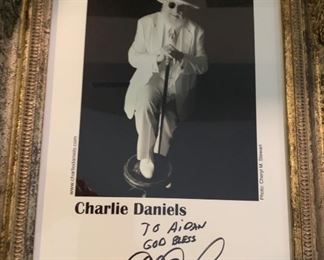 ORIGINAL SIGNATURE BY CHARLIE DANIELS