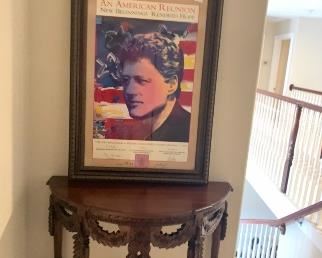 PETER MAX SIGNED, BILL CLINTON SIGNATURE