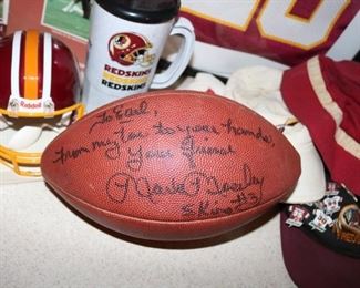 Mark Moseley Washington Redskins Signed Football 