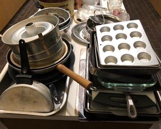Bakeware and cookware.