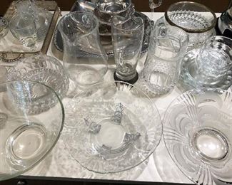 Large selection of glassware by Arcoroc (France) and others.