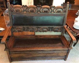 Antique bench/chest from Germany.