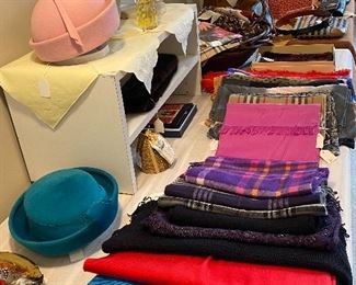 Extraordinary Collection of Designer Women's Clothing and Accessories Including: Purses by Coach, Louis Vuitton, Gucci, Kate Spade, Fendi, Eric Javitts, Black-Saks 5th Ave, Burberry, Prada & India Hicks. Scarf/Pashmina by Lily Pulitzer, Eileen Fisher, Burberry, Inouitoosh, Nina Ricci & Ferragamo. Belts by Brighton, Prada & Scrimshaw. Shoes size 7-7.5 (38) by Vaneli, Eric Javitts, Franco Sarto, Talbots, Cole Haan, J McLaughlin & J. Renee. Clothing sized S-L (2-14) by Misook, St. John, Lily Pulitzer, J. McLaughlin, Persifor, Talbots, Eileen Fisher, Brooks Bros., Escada, Joseph Ripkoff, Gretchen Scott, Rickie Freeman, Karina, Vera Pelle, Lafayette 148 & Tadashi.