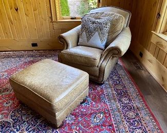 Bradington-Young Leather Chair w/Ottoman