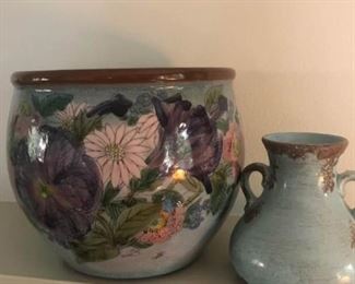Floral Pot and Vase