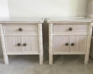 Pair of Ficks Reed End Tables
