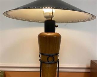 Solid Wood Base Lamp