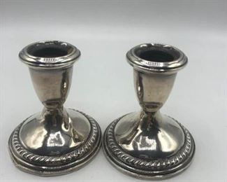 Sterling Candle Holders