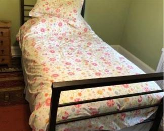 Twin Bed and Bedding