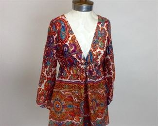 Alice & Trixie Cotton Paisley Tunic Lined. 