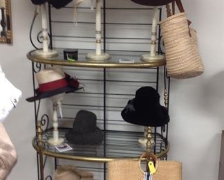 Variety of Designer Hats and Handbags. 