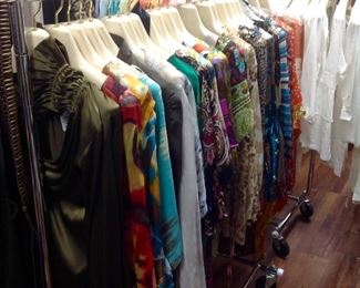 Large Selection of Designer Tunics and Blouses. 