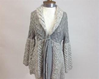 Guinevere Wool Cable Knit Jacket  