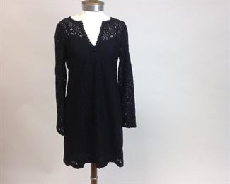 Trina Turk Black Lace Dress with 100% Silk Slip Dress
