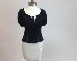 Bebe Black Corset Top 