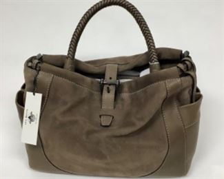 Liebeskink of Berlin Taupe Leather Handbag 