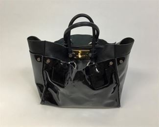 Chloe Black Patent Leather Handbag