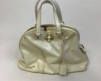 Yves Saint Laurent Gold Muse Ivory Handbag