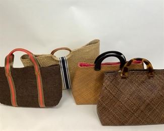 Assorted Rattan Totes