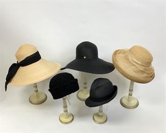 Assorted Hats by Deborah Harper,  Eric Javits, Laura Ashley, and hinge