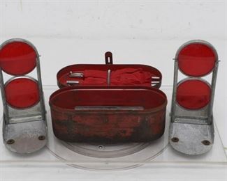 Early automotive safety reflector kit