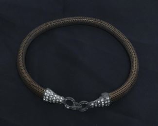 Antique copper dog collar