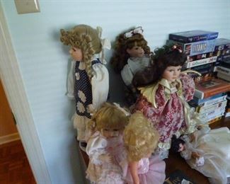 Assortment of dolls