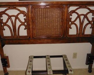 Rattan headboard