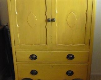 Painted vintage chest