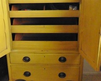 Painted vintage chest