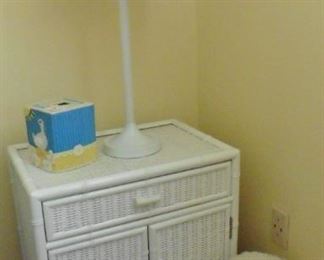 Wicker nightstand