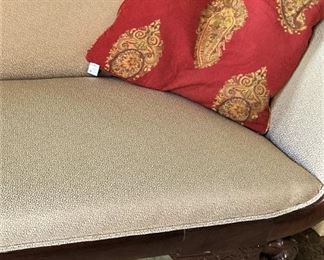 One of two accent pillows