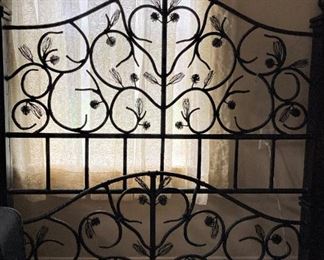 Iron headboard