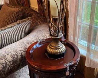 One of two matching lamps