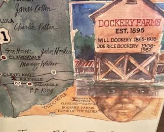 Texas Blues Festival (Framed watercolor print by Tylerite Dana Adams)